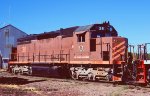 MRY, McCloud River Railway SD38 38, McCloud, California. August 2, 1999. 